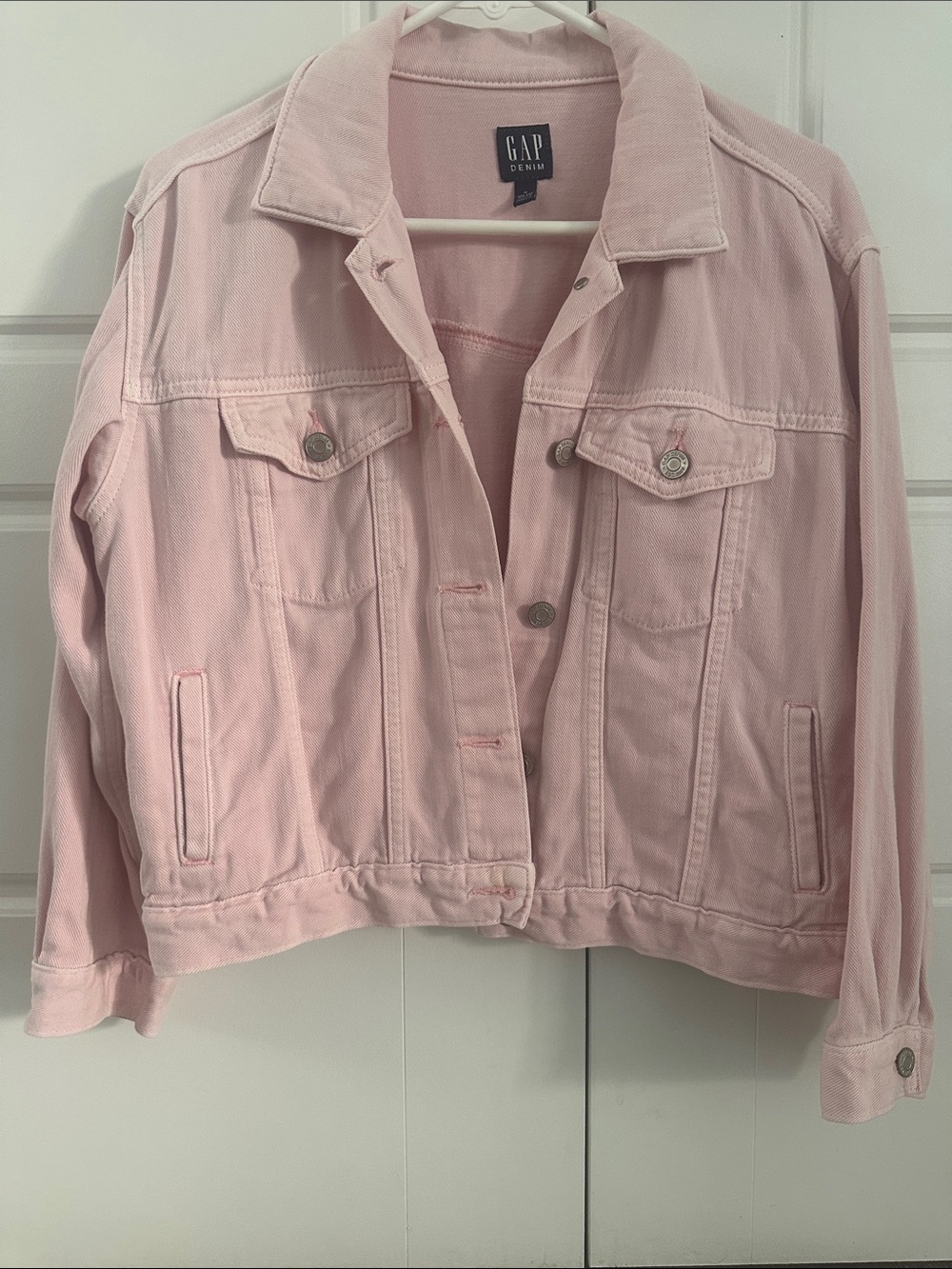 GAP Pink Denim Trucker Jacket